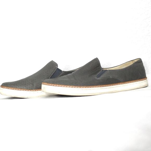 UGG Keile Perforated Leather Slip On Loafer Size 9.5 Preloved Preppy - Picture 3 of 6